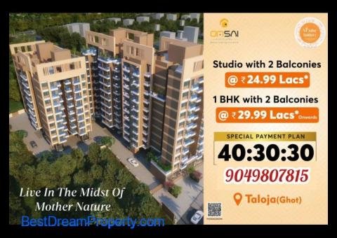 Studio and 1 Bhk Apartment Flat Sale at Dream Sai Amber Residency Taloja