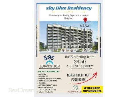 1 RK Flats 1 Bhk Flats and 2 BHK Flats for Sale in Vasai By Sky Blue Residency